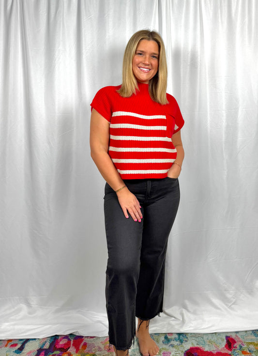 Striped Sweater (Red)