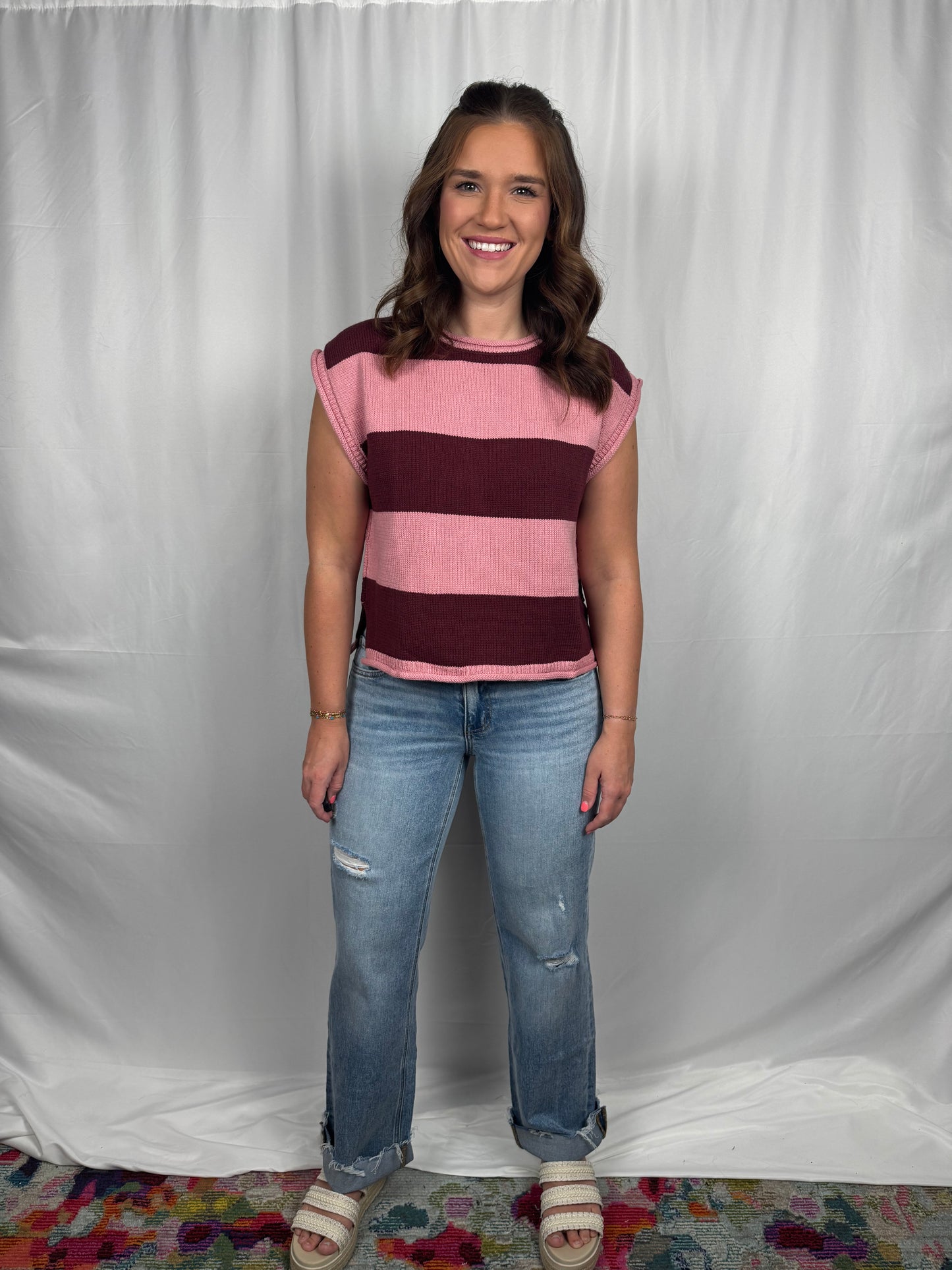 Striped Sweater Tank