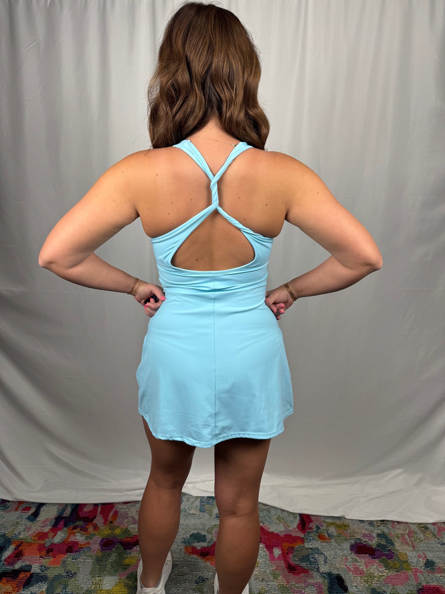Twist Back Active Dress