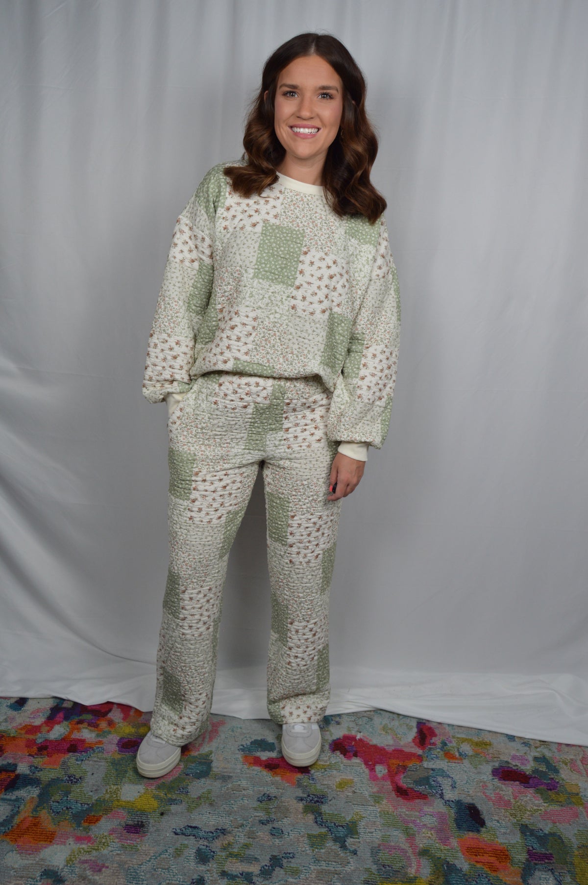 Patchwork Pant Set