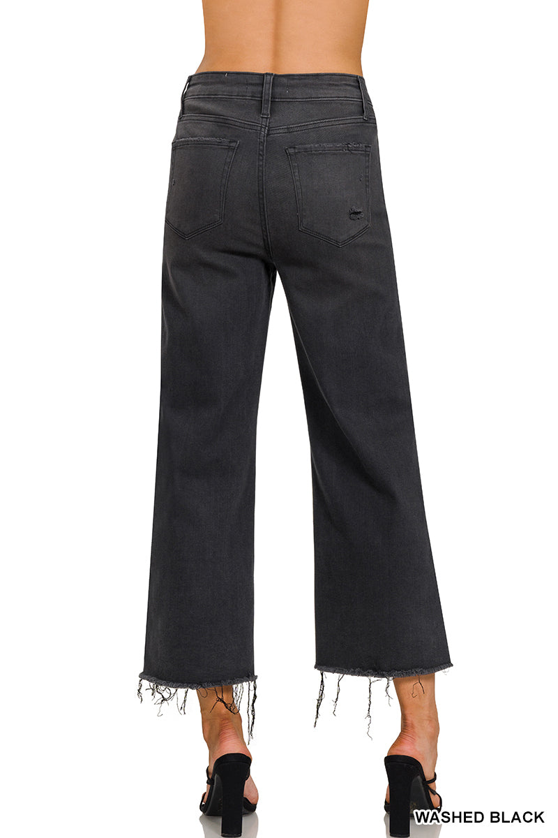 Washed Black Denim