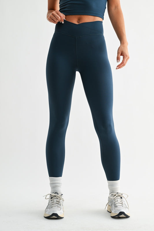Crossover Leggings (Navy)