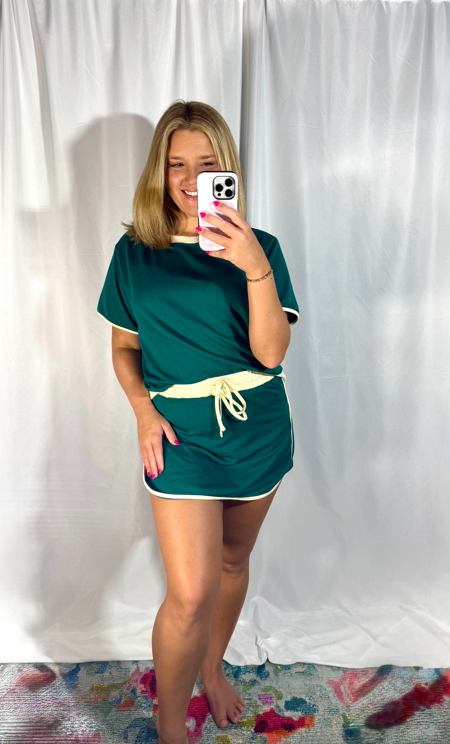 Color Block Skort Set