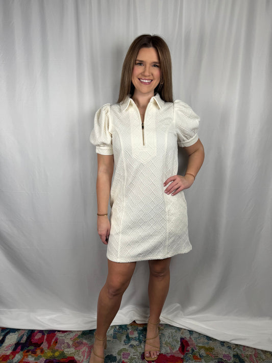 Textured Zip Dress
