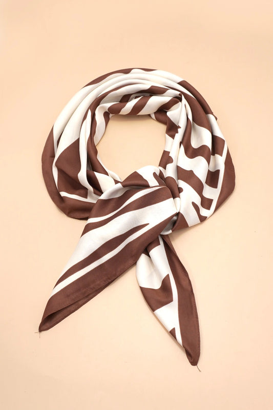 Zebra Satin Scarf