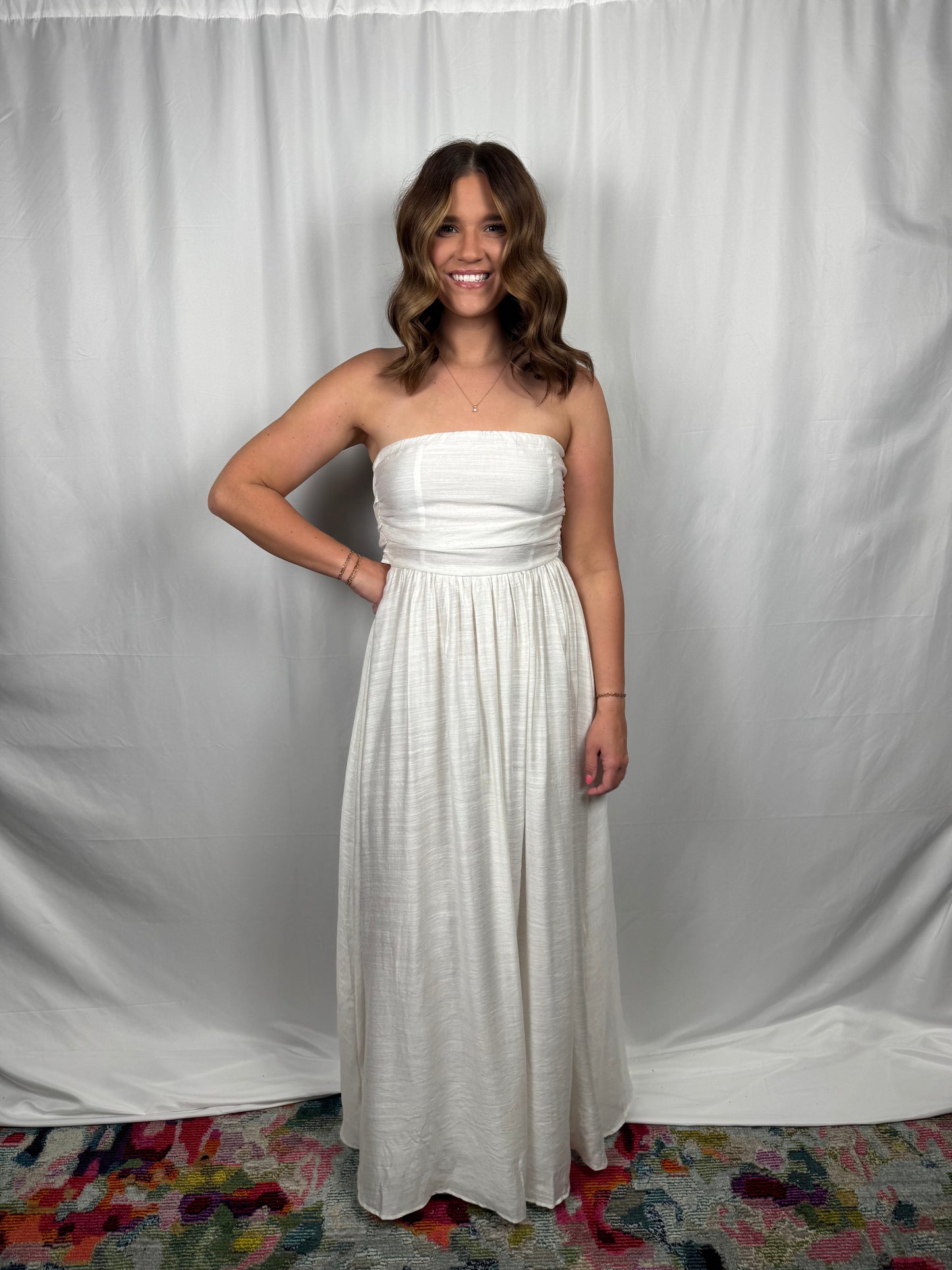 Strapless Tie Back Maxi