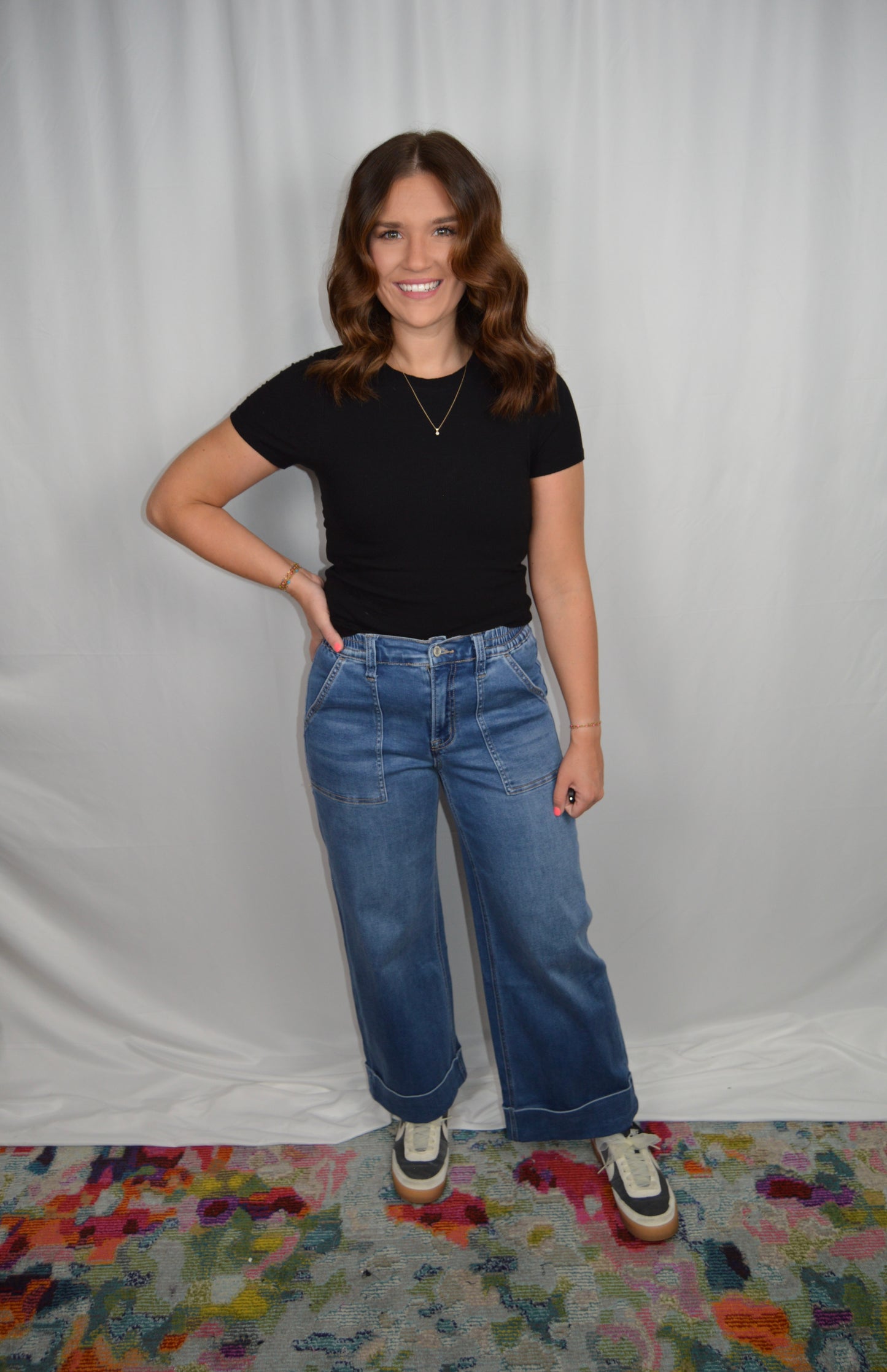 Baggy Cuffed Denim