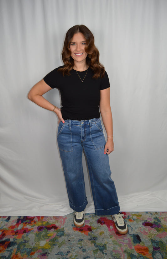 Baggy Cuffed Denim