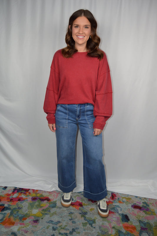 Lightweight Mineral Pullover