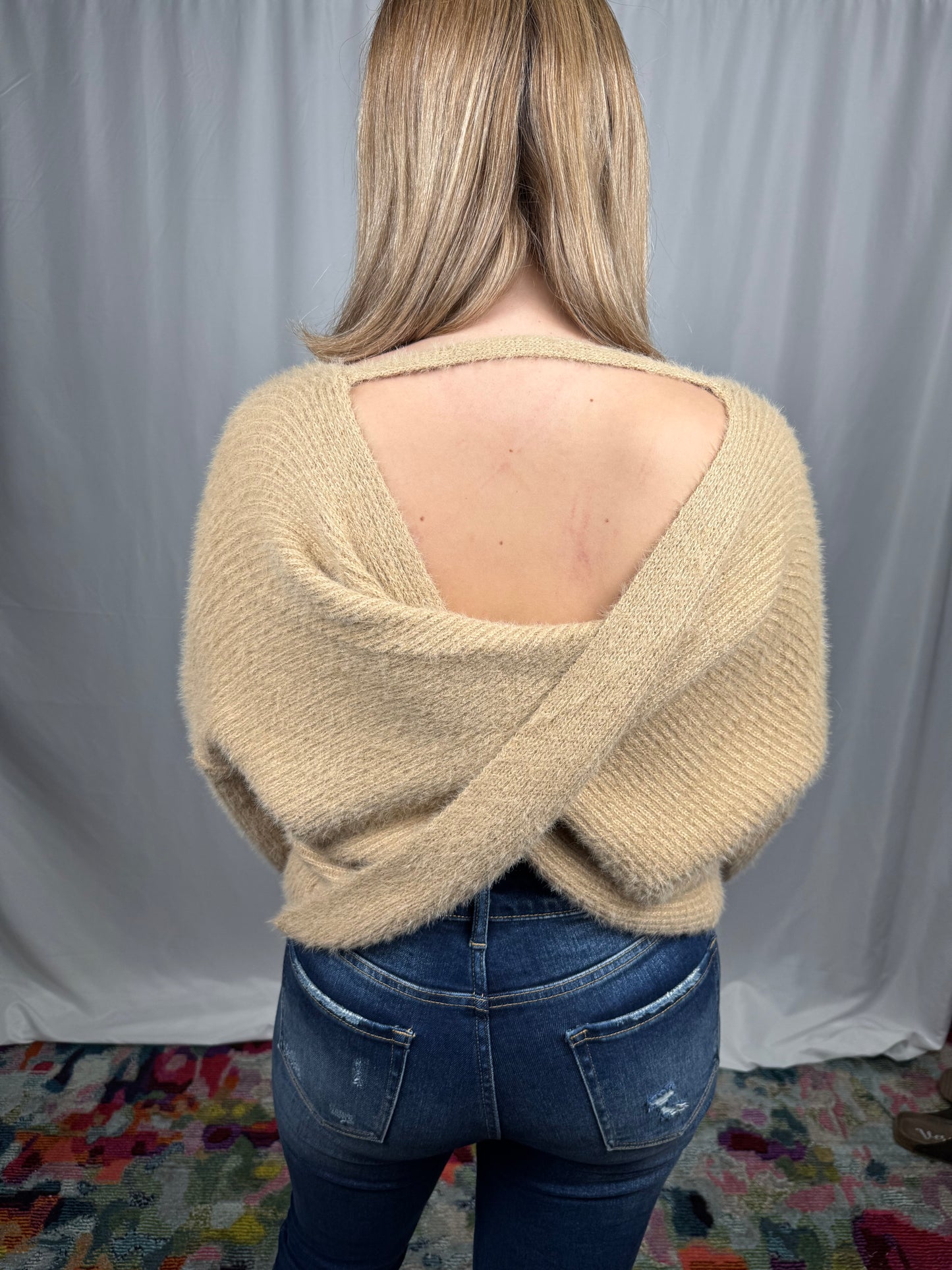 Twisted Detail Sweater- LAST ONE