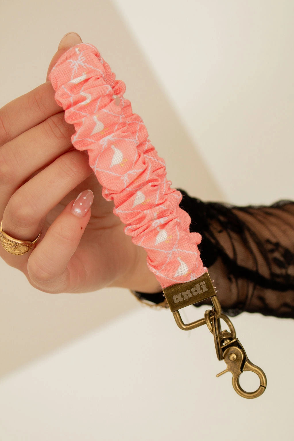 Scrunchie Keychain Wristlet