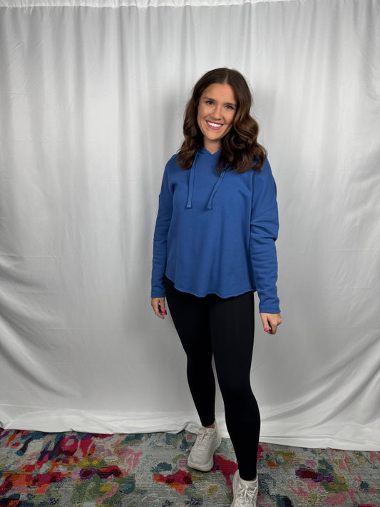 Laidback Luxe Hoodie (Blue)
