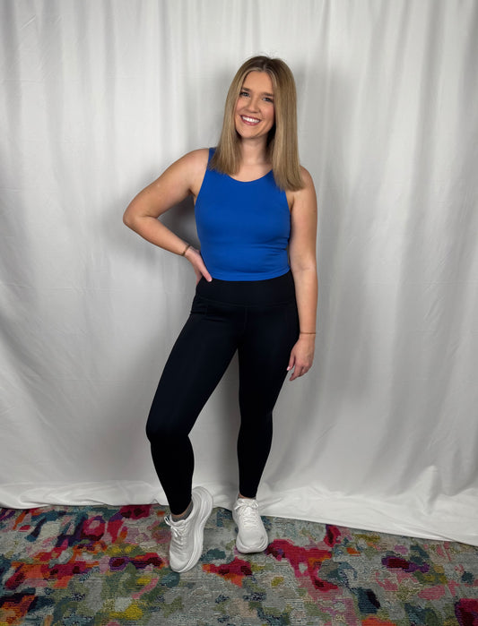 Scoop Neck Active Tank (Royal Blue)