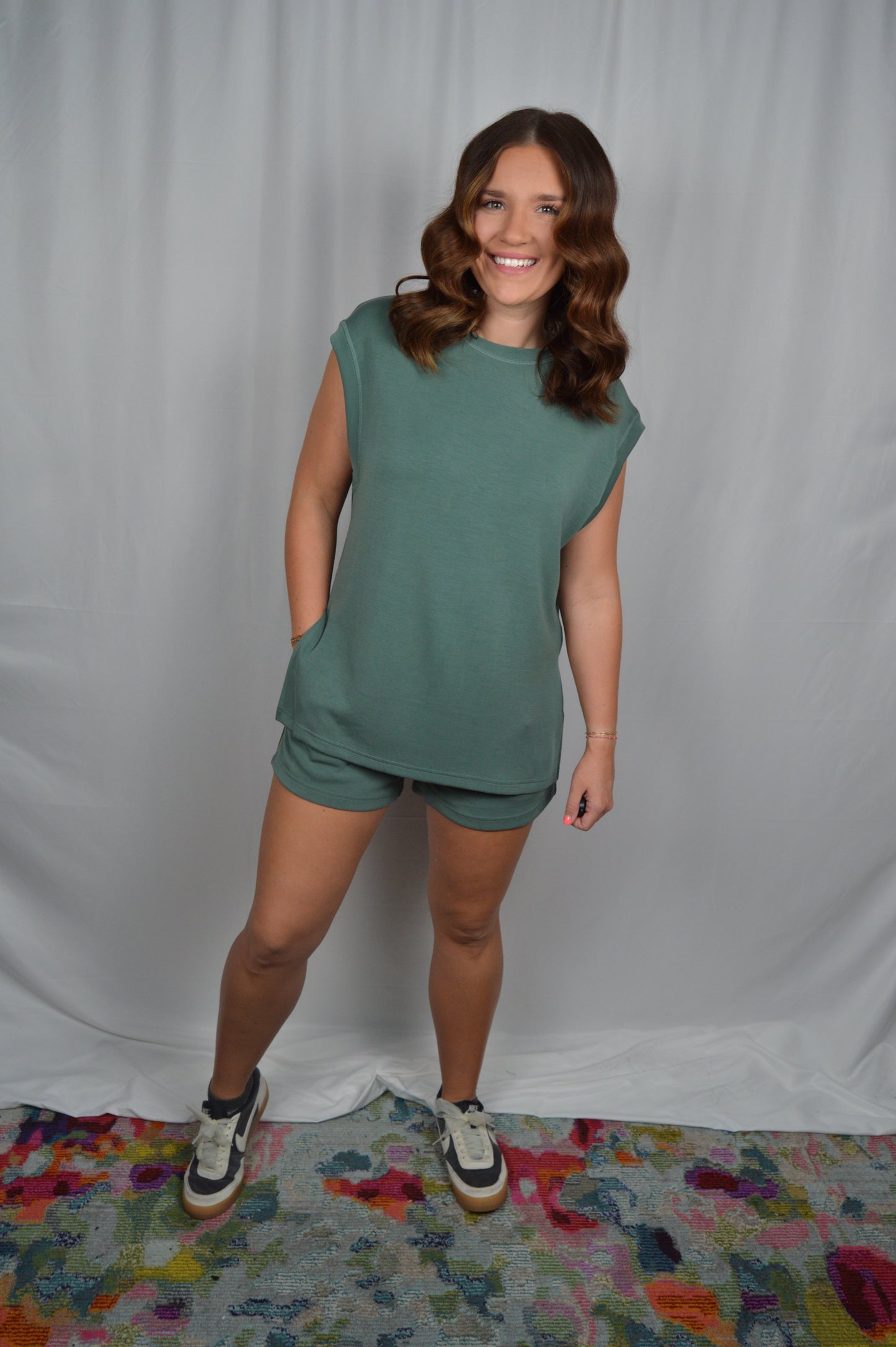 Cap Sleeve Short Set