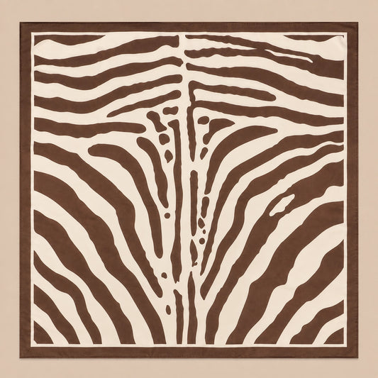 Zebra Satin Scarf