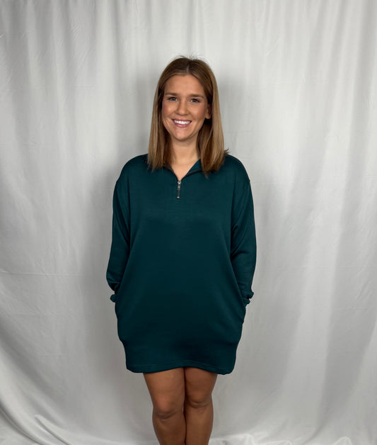 Casual Zip Dress