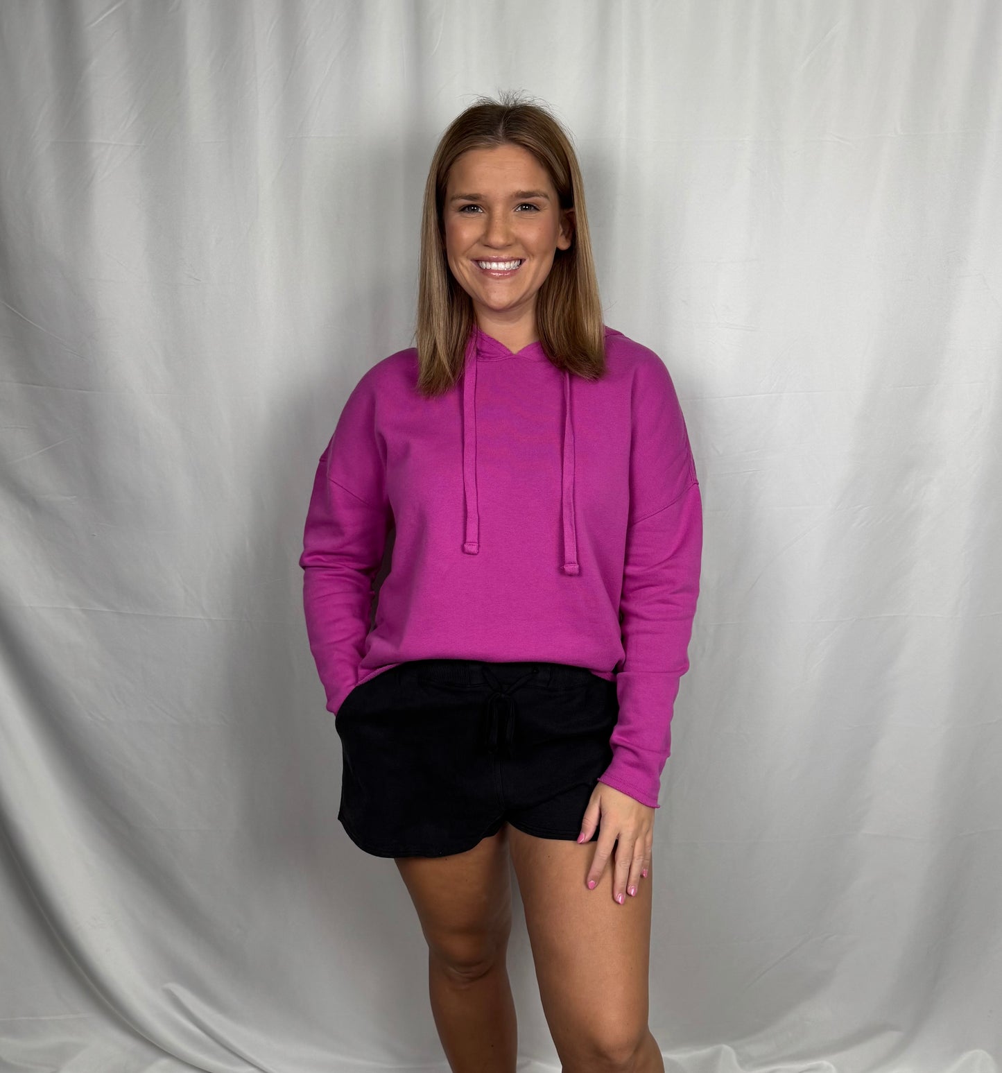 Laidback Luxe Hoodie (Pink)