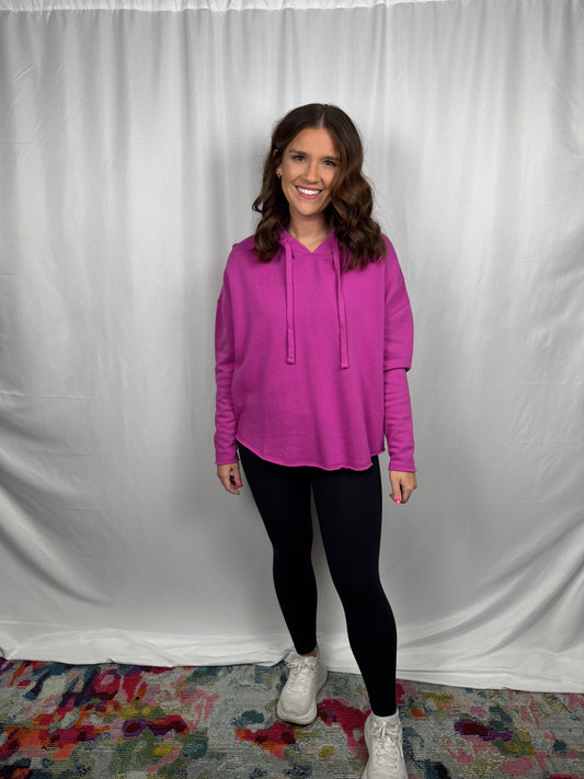 Laidback Luxe Hoodie (Pink)