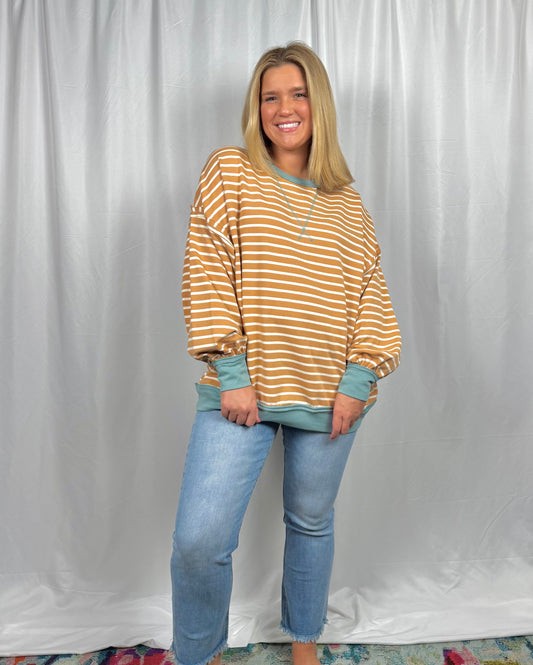 So Striped Pullover
