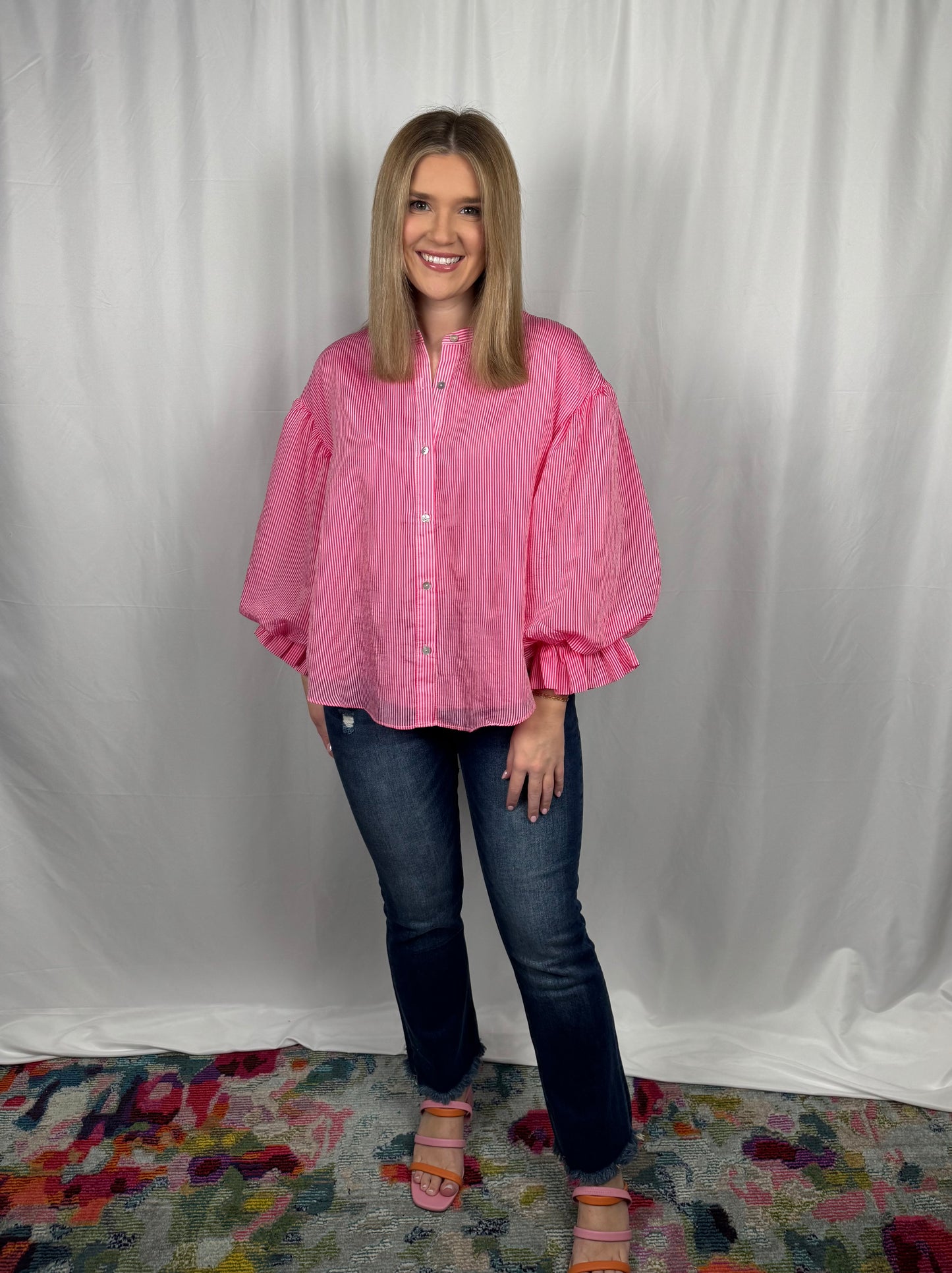 Bubble Sleeve Blouse