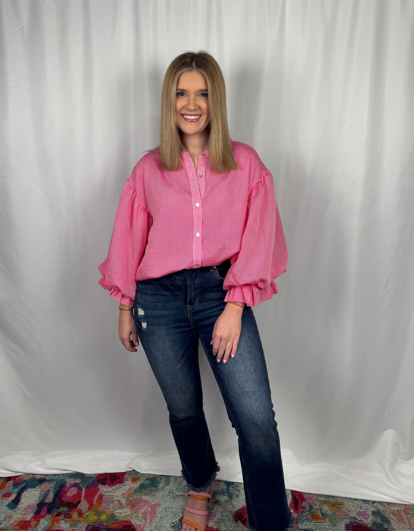 Bubble Sleeve Blouse