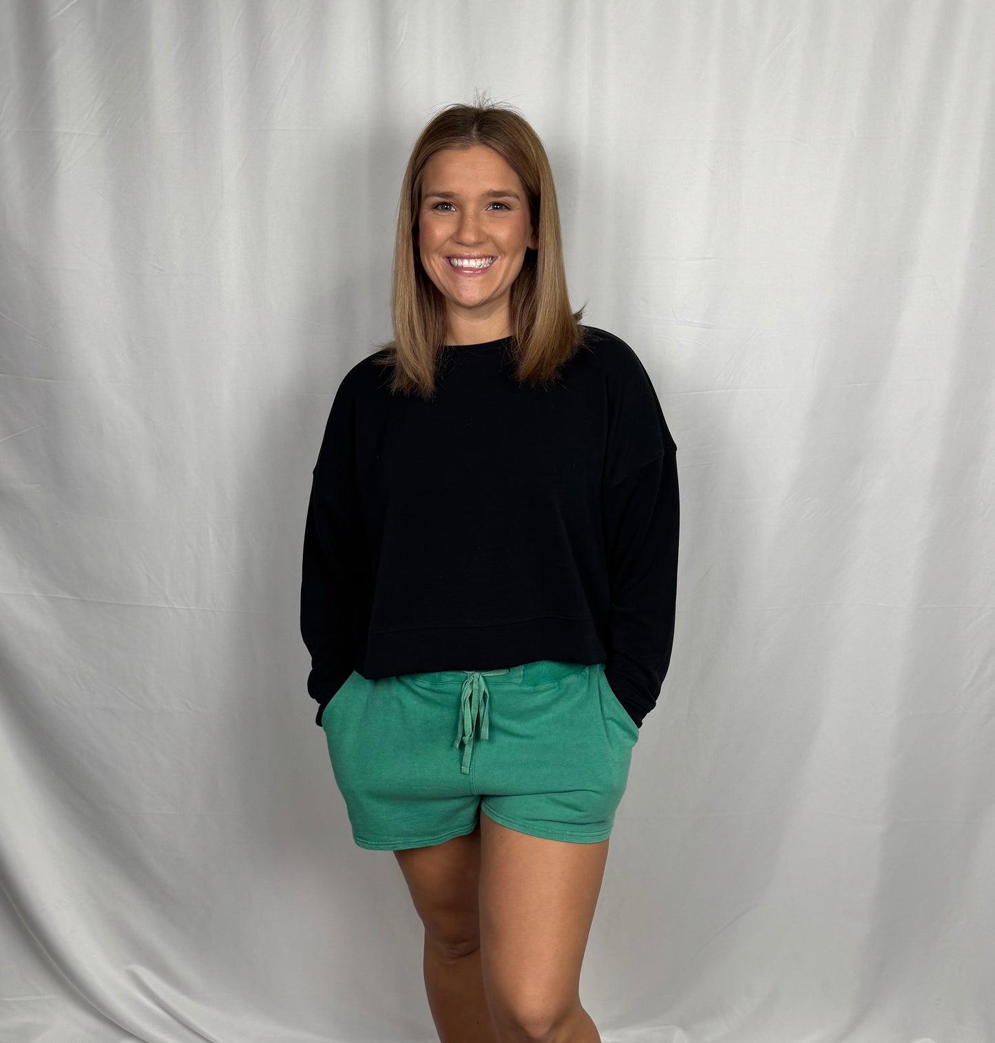 Flowy Lounge Shorts (Green)