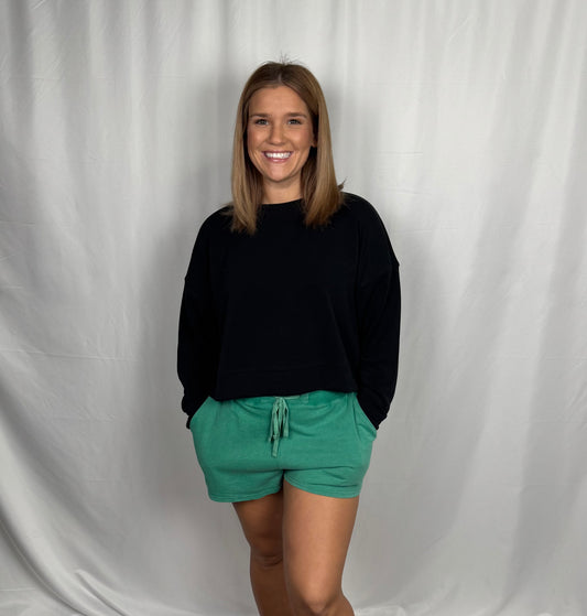 Flowy Lounge Shorts (Green)