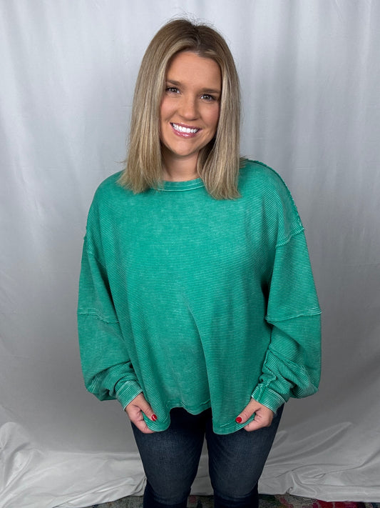 Lucky Ribbed Pullover