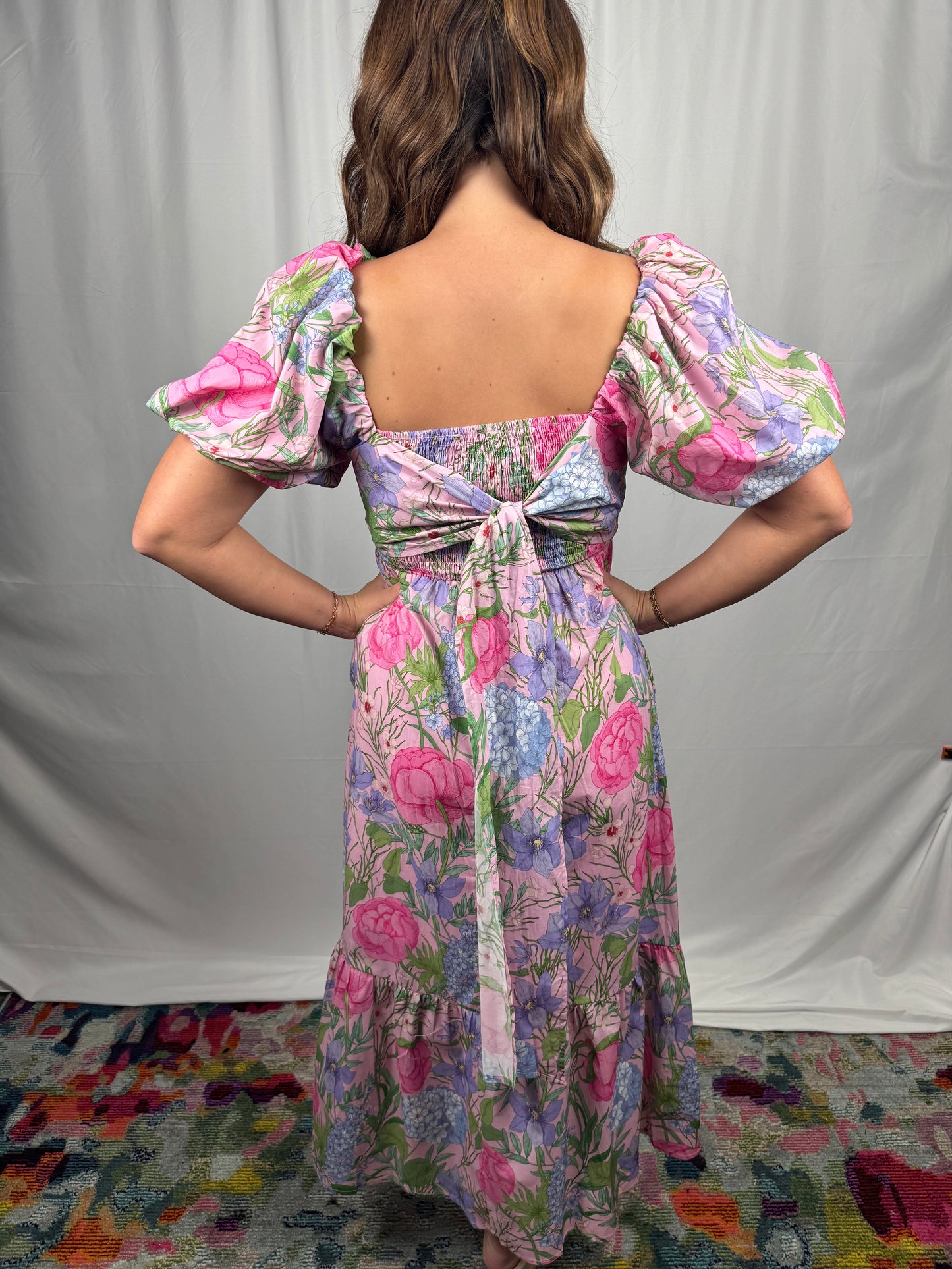 Puff Sleeve Midi