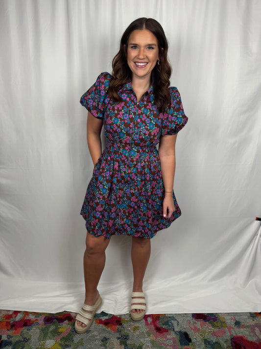 Floral Zip Dress