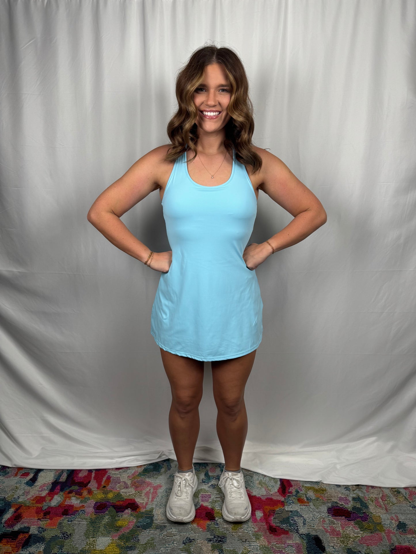 Twist Back Active Dress