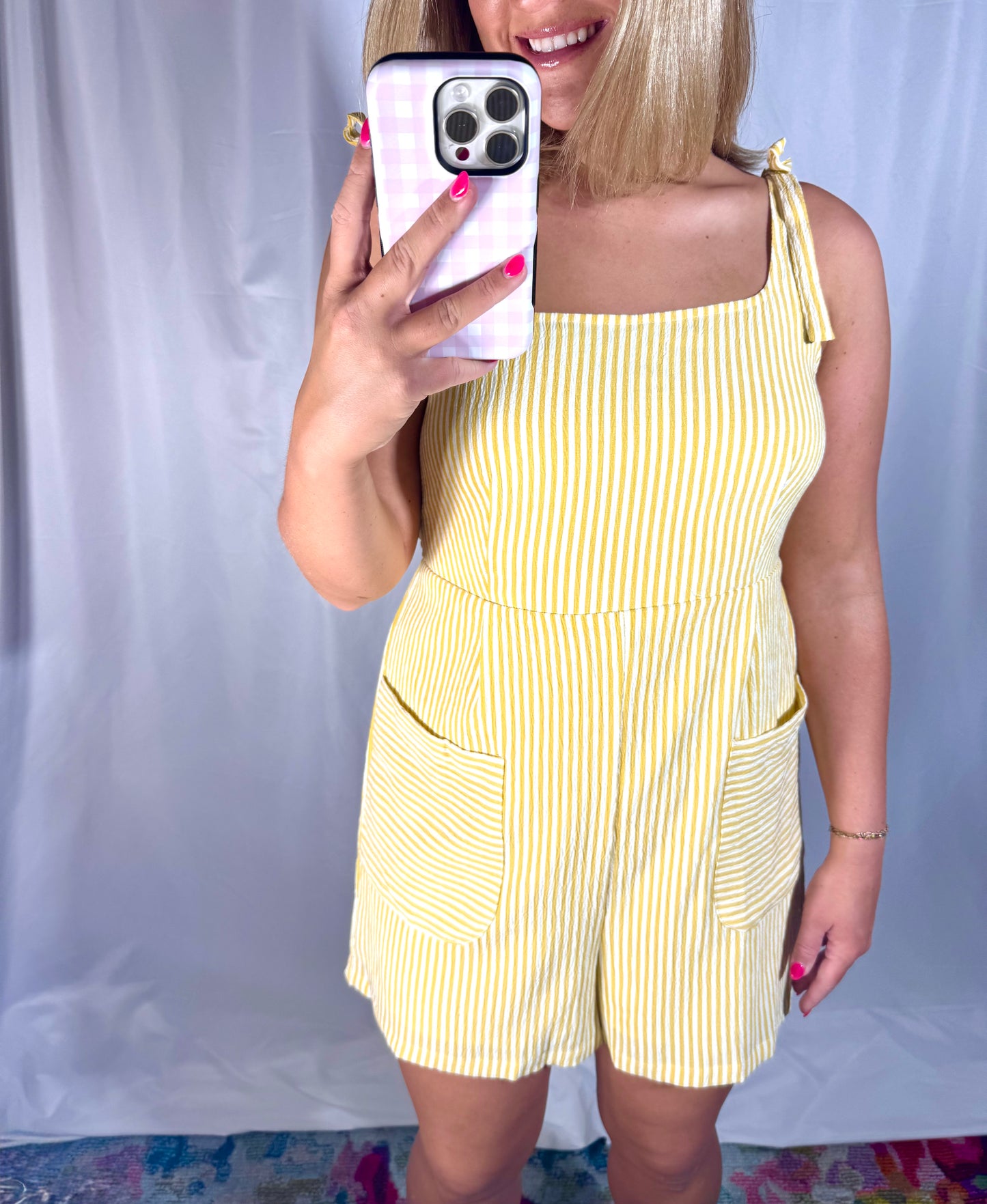 Sunshine Striped Romper