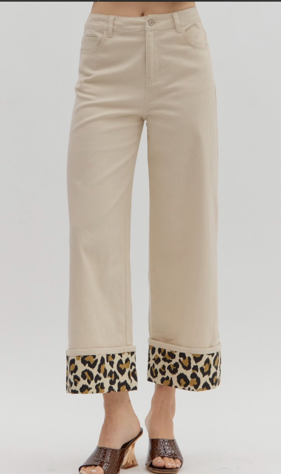 Cheetah Trim Pants
