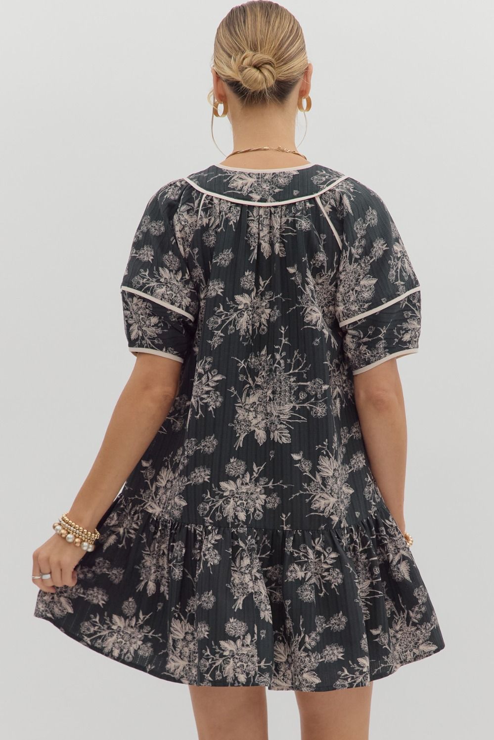 Midnight Floral Dress